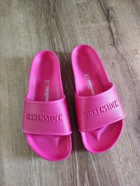 Birkenstock Pink Barbados Essentials EVA Slide Sandals Size 39